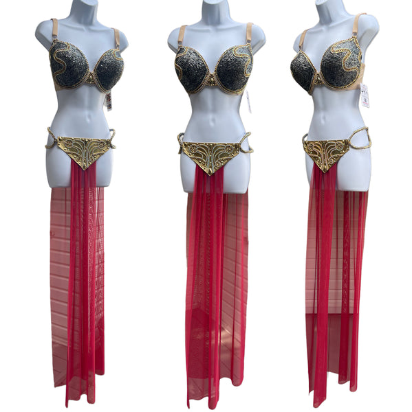 Princess Leia Inspired Diamond Samba carnival Dance Festival Cosplay costume