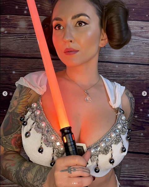 Princess Leia Inspired Top and Hiigh Rise Bottom Festival Dance Cosplay costume