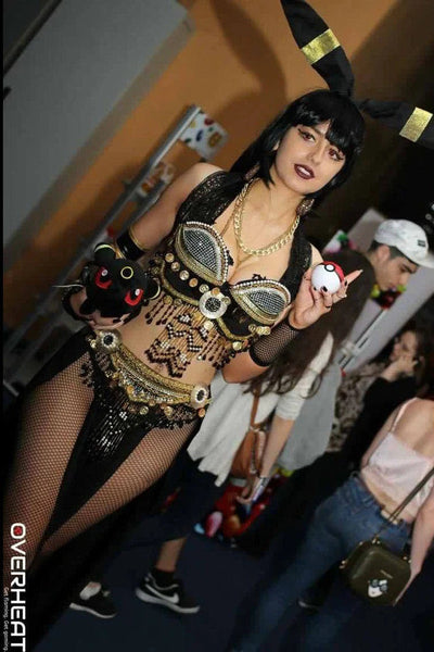 Umbreon Inspired Belly Dancer Cosplay Dance Costume Halloween Show Girl