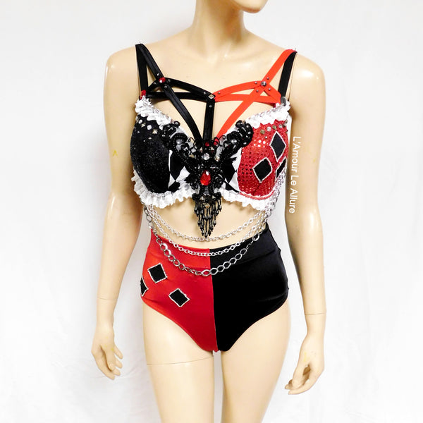 Harley Quinn Inspired Dance Festival Cosplay Costume