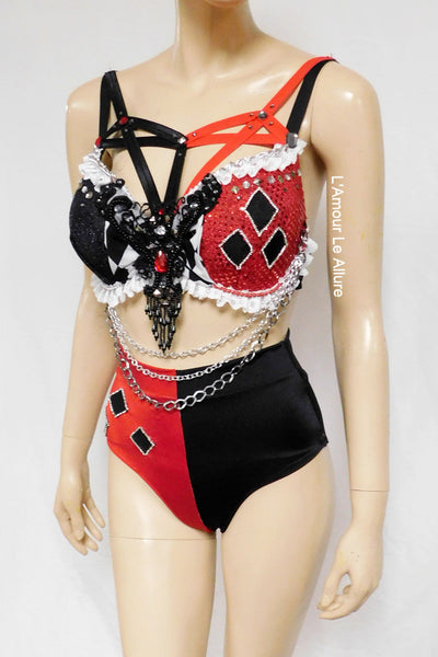 Harley Quinn Inspired Dance Festival Cosplay Costume