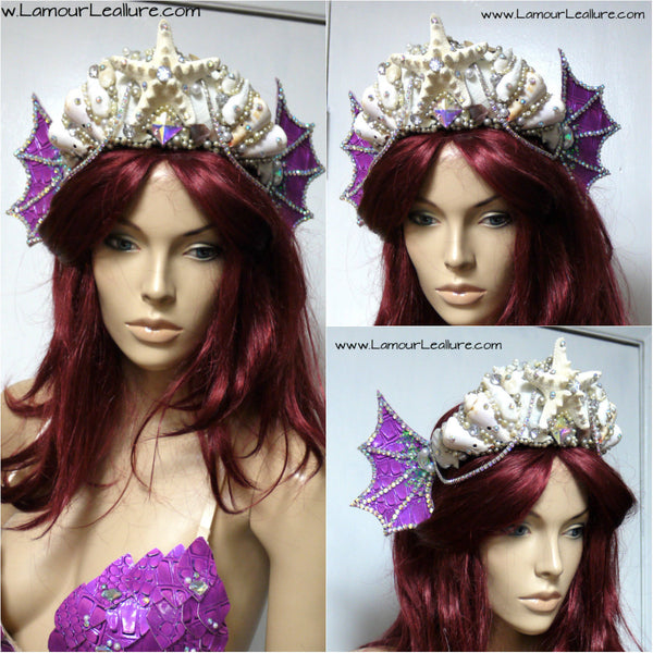 Princess Ariel Inspired Iridescent Dragon Scale Mermaid Siren Costume