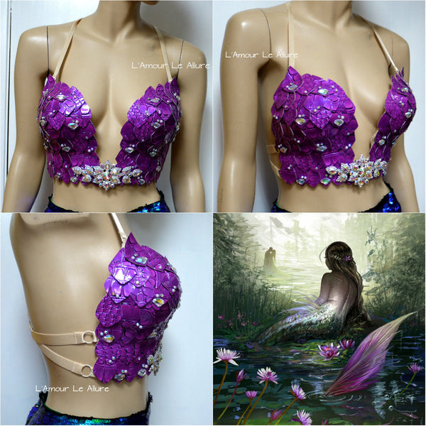Princess Ariel Inspired Iridescent Dragon Scale Mermaid Siren Costume