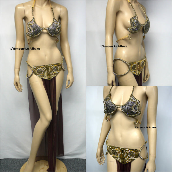 Princess Leia Inspired Diamond Samba carnival Dance Festival Cosplay costume