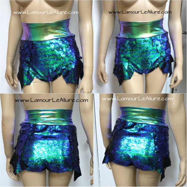 Princess Ariel Inspired Iridescent Dragon Scale Mermaid Siren Costume