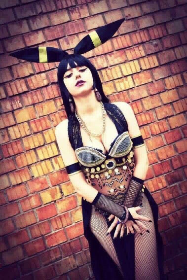 Umbreon Inspired Belly Dancer Cosplay Dance Costume Halloween Show Girl