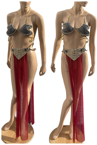 Princess Leia Inspired Diamond Samba carnival Dance Festival Cosplay costume