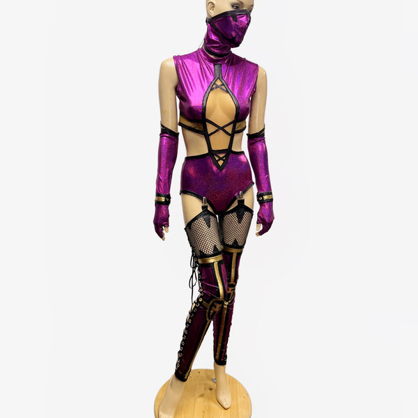 Video Game - Mileena Inspired Dance Festival Cosplay Costume