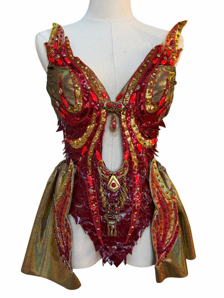 Ready to Ship - Small - Fire Dragon Monokini Costume