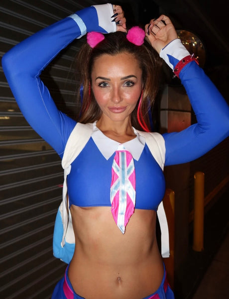 Austin Powers School Girl Twins Inspired Dance Festival Cosplay Costume