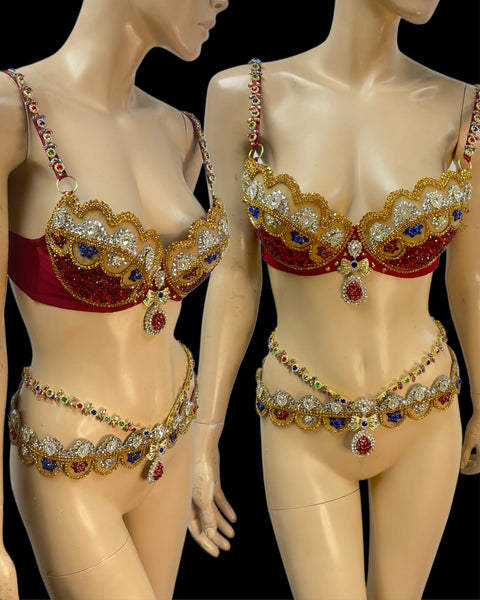 Diamond Runway Angel Inspired Bra Set Costume