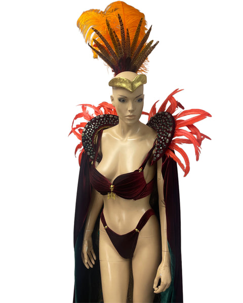 Serpent Queen Vampire Dancer Handmade Cosplay Rave Bra Set