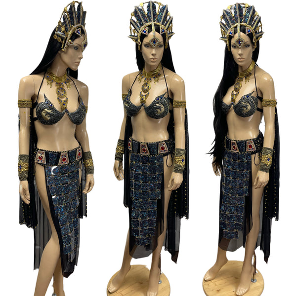 Akasha Queen of the Damned Inspired Dance Festival Cosplay Costume