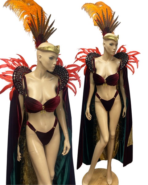 Serpent Queen Vampire Dancer Handmade Cosplay Rave Bra Set