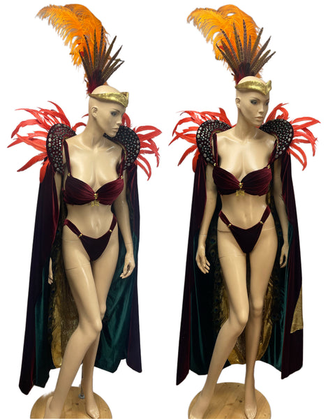 Serpent Queen Vampire Dancer Handmade Cosplay Rave Bra Set