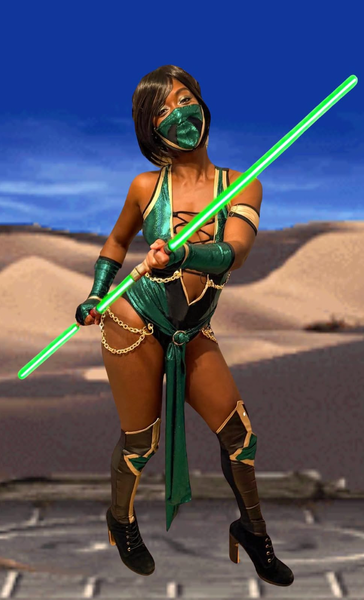 Video Game - Jade Green Assassin Warrior Dance Festival Cosplay Costume