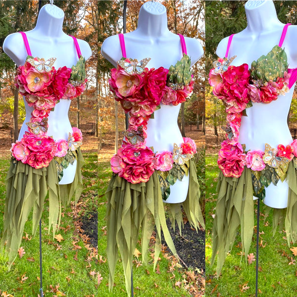 Custom Order for Michell - Orchid Fairy Bodysuit Monokini Dress