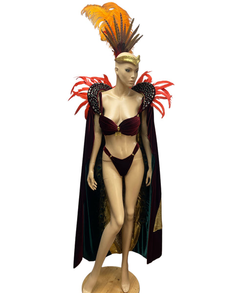 Serpent Queen Vampire Dancer Handmade Cosplay Rave Bra Set