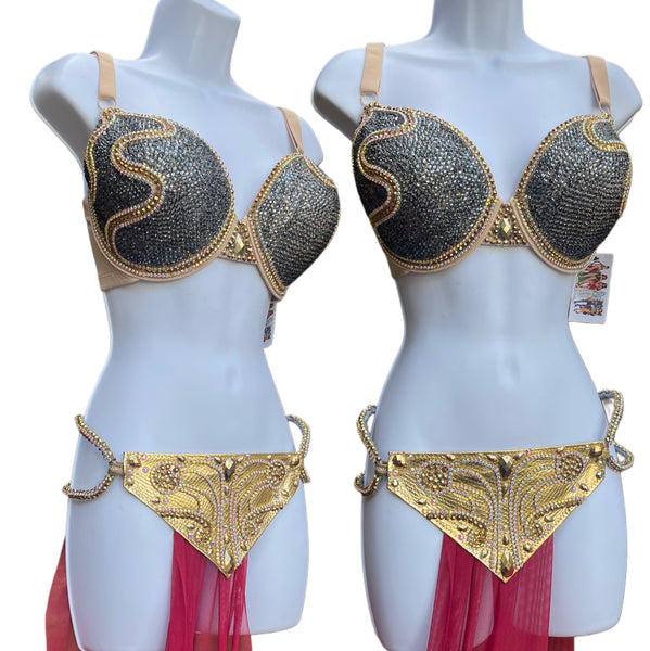 Star Wars Princess Leia Slave Diamond Samba carnival Dance costume