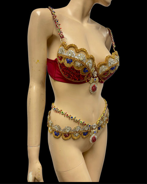 Diamond Runway Angel Inspired Bra Set Costume