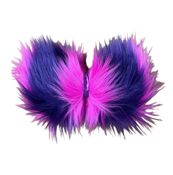 Cheshire Cat Inspired Fur Hair Bow Clip Headband