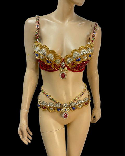Diamond Runway Angel Inspired Bra Set Costume