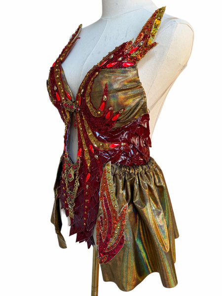 Ready to Ship - Small - Fire Dragon Monokini Costume