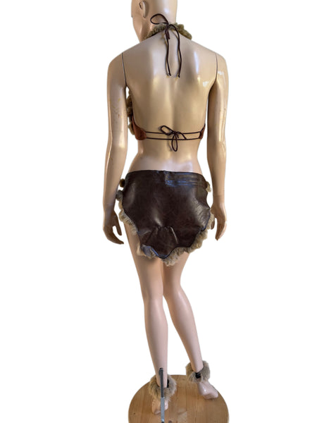 Cave Woman Barbarian Costume – Prehistoric Bombshell Handmade Bra Set