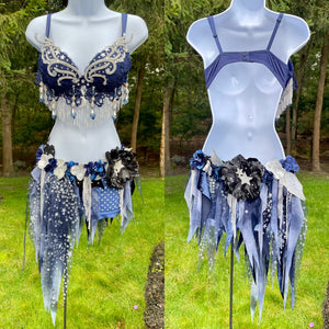 Ready to ship 36C Medium Bottom - To the Moon Fairy Bra and Shorts Costume