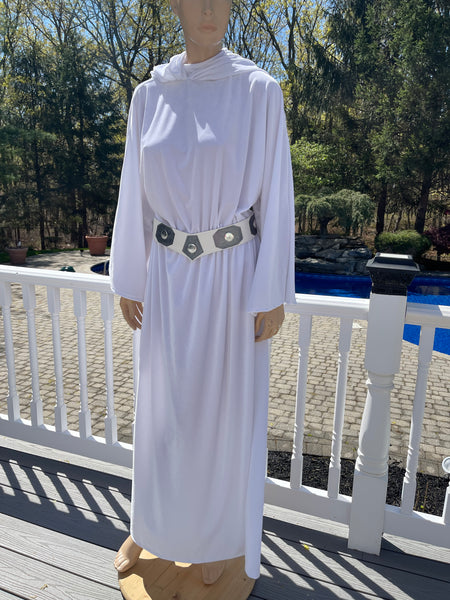 Princess Leia Cosplay Costume Robe in Velvet with Belt