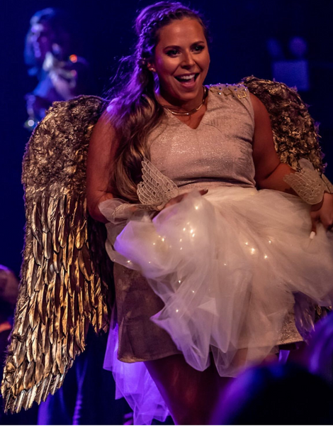 Extra Large Gold Angel Wings Cosplay Dance Costume Rave Samba Halloween Burlesque Show Girl