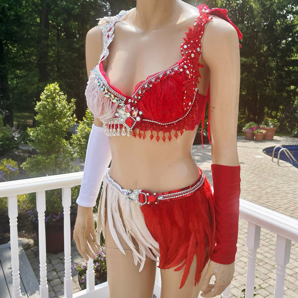 Saints and Sinners Half Angel Half Devil Bra and Skirt Dance costume