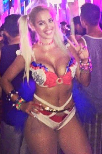 Sailor Moon Cosplay Rave Bra and TuTu Bustle Halloween Dance Costume
