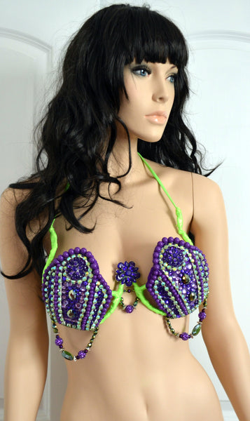 Ready to Ship 34B/32C - Princess Ariel Mermaid Samba Carnival Top