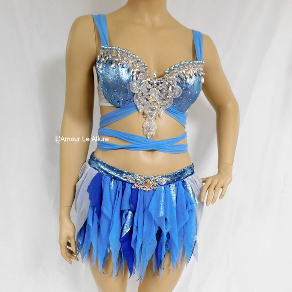 Princess Cinderella Bra with Skirt Cosplay Dance Halloween Costume