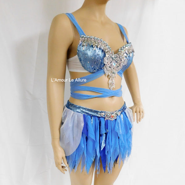 Princess Cinderella Bra with Skirt Cosplay Dance Halloween Costume