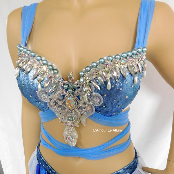 Princess Cinderella Bra with Skirt Cosplay Dance Halloween Costume