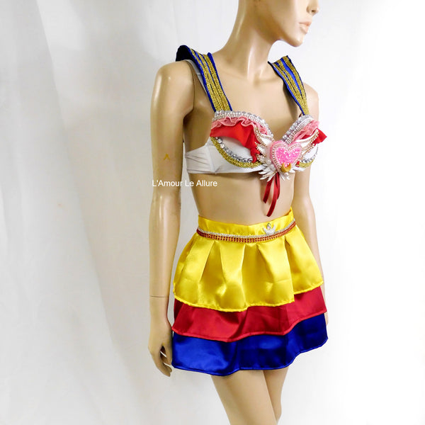 Eternal Sailor Moon Cosplay Dance Costume Rave Bra Halloween