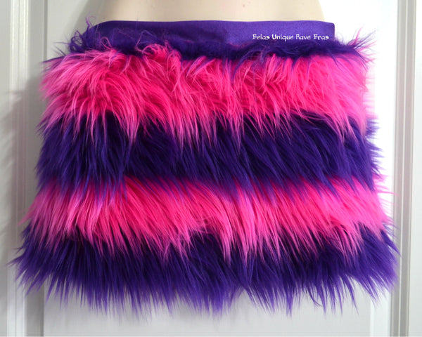 Alice In Wonderland Cheshire Cat Fur Rave Skirt