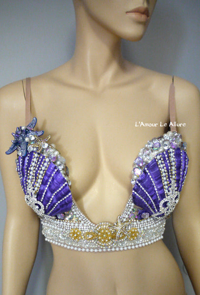 Diamond Ariel Disney Plunge Bra Costume Rave