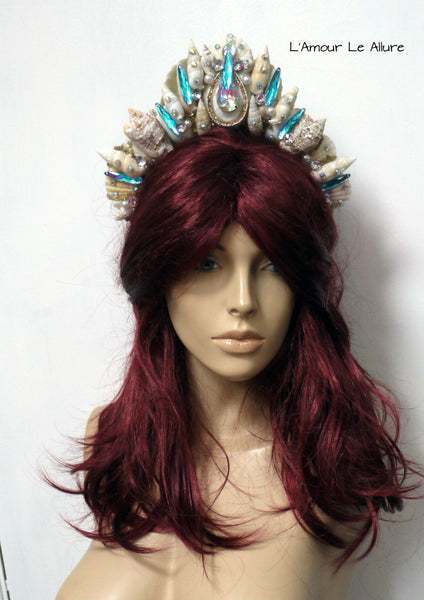 Gold Turquoise Tiara Mermaid Crown