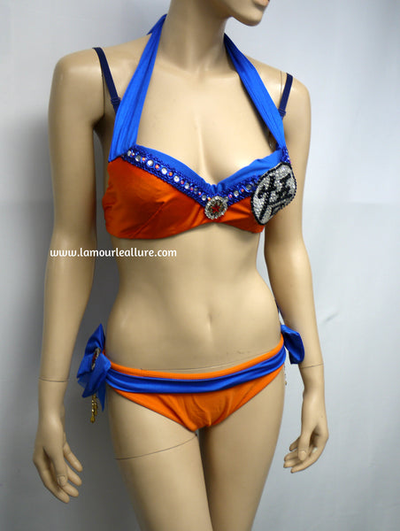 Ready to Ship 34B Medium - Dragon Ball Z Goku Cosplay Dance Costume with Ruffles