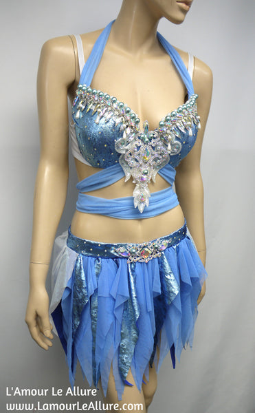 Princess Cinderella Bra with Skirt Cosplay Dance Halloween Costume