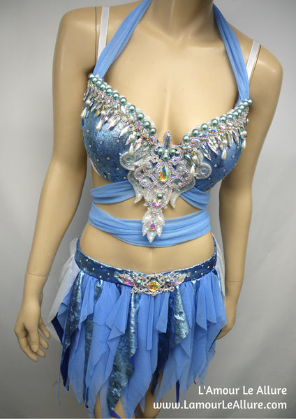 Princess Cinderella Bra with Skirt Cosplay Dance Halloween Costume