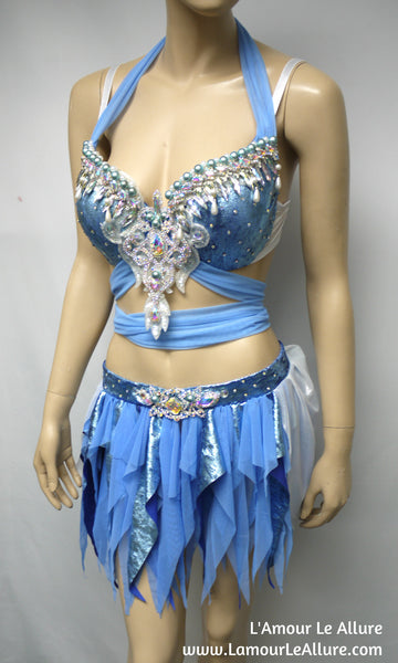 Princess Cinderella Bra with Skirt Cosplay Dance Halloween Costume