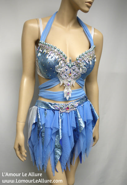 Princess Cinderella Bra with Skirt Cosplay Dance Halloween Costume