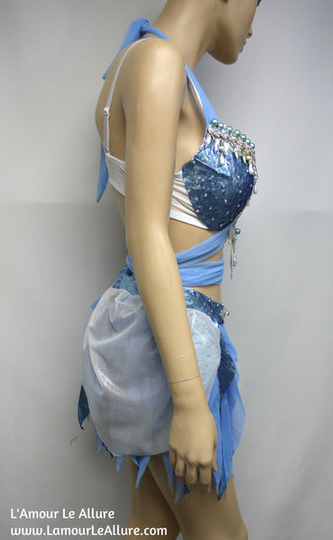 Princess Cinderella Bra with Skirt Cosplay Dance Halloween Costume