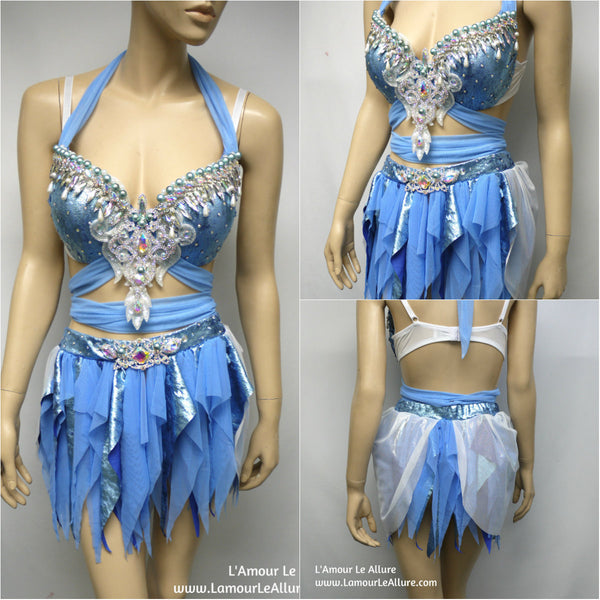 Princess Cinderella Bra with Skirt Cosplay Dance Halloween Costume