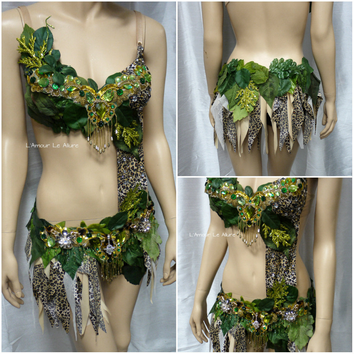 Custom Order Channtall - Jungle Forest Cheetah Fairy Monokini