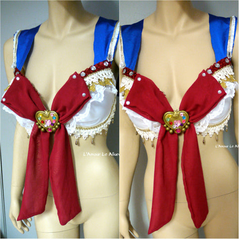 Sailor Moon - Sailormoon Cosplay Dance Costume Rave Bra Halloween